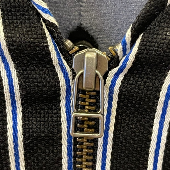 VERONICA BEARD Pop stripe fit and flare zip up dress Size 2 - Picture 5 of 7